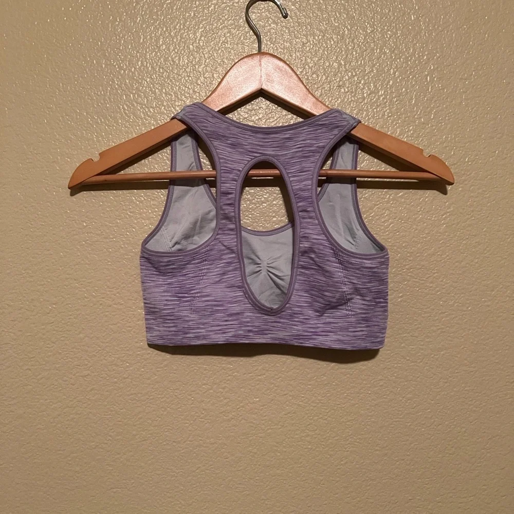 Reversible Purple Sports Bra - Picture 2 of 2